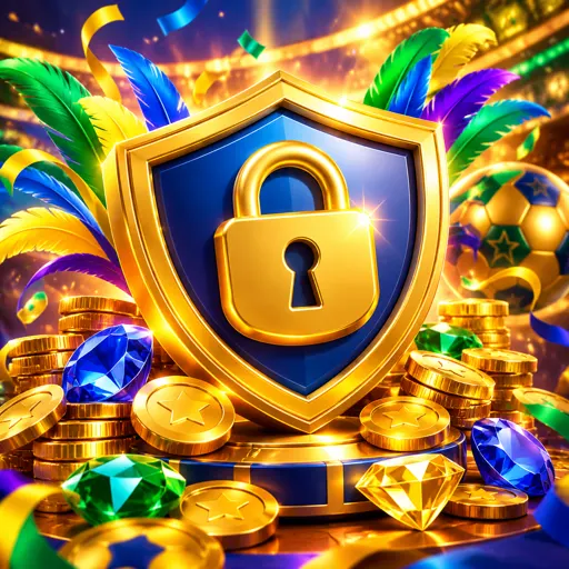 Cadeado dourado representando conexão criptografada e dados protegidos no site de apostas
